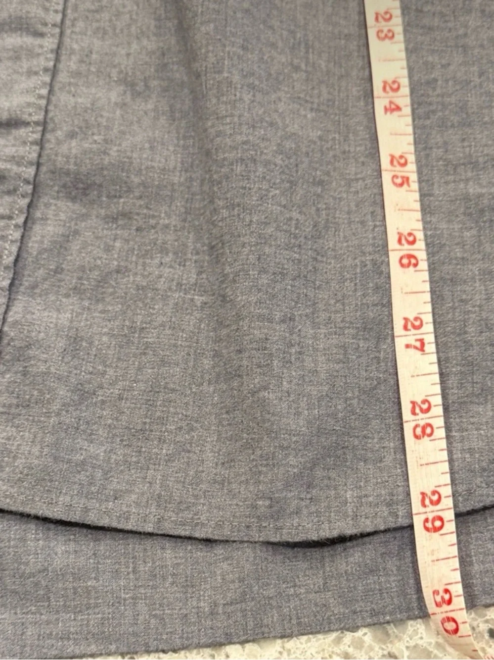 J. Crew Men's Button-Down Shirt - Heathered Blue/Grey 100% Cotton Mens Large